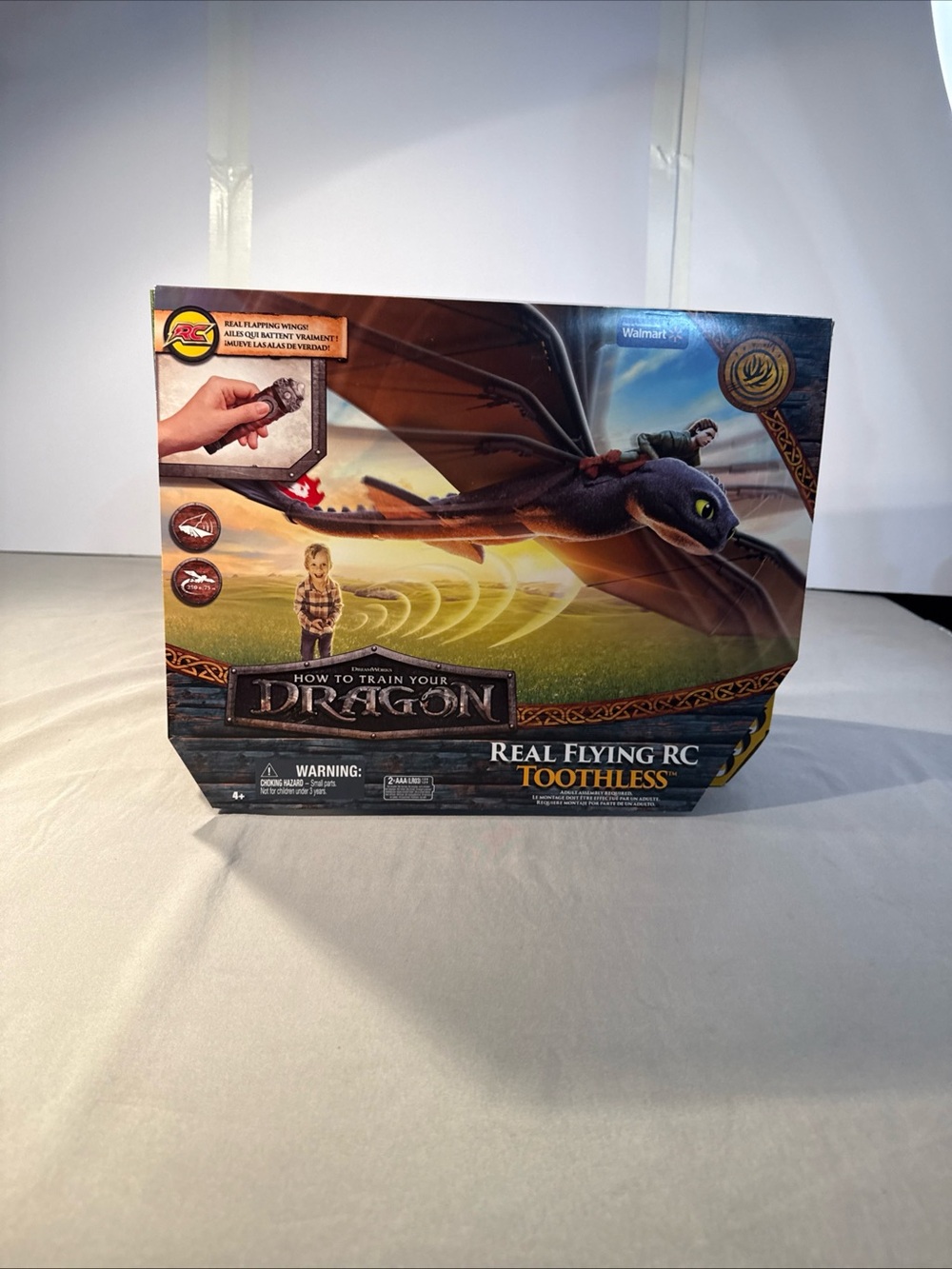 Dreamworks How to Train Your Dragon Real Flying RC Toothless - Black